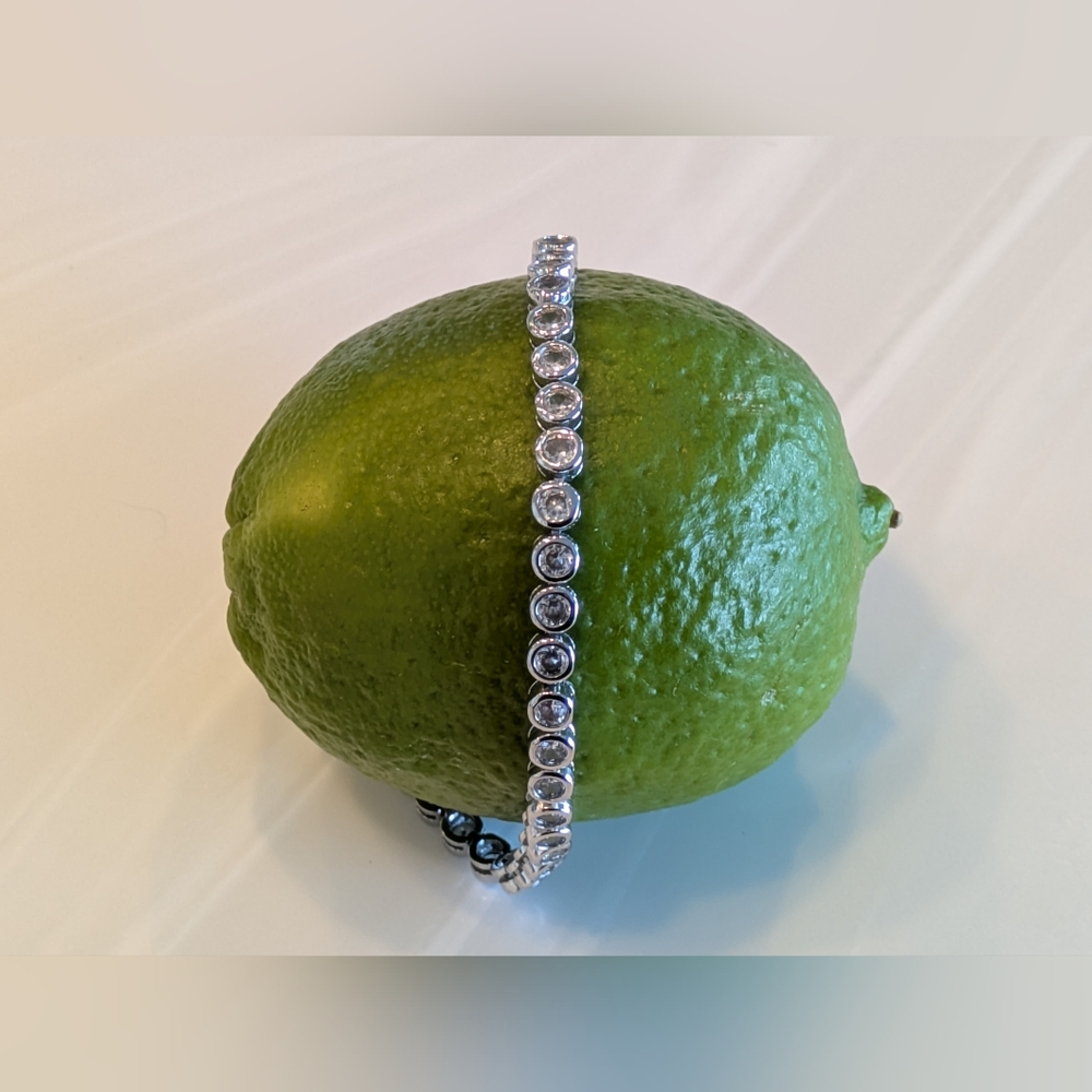 Sparkly Bezel Set CZ Bracelet